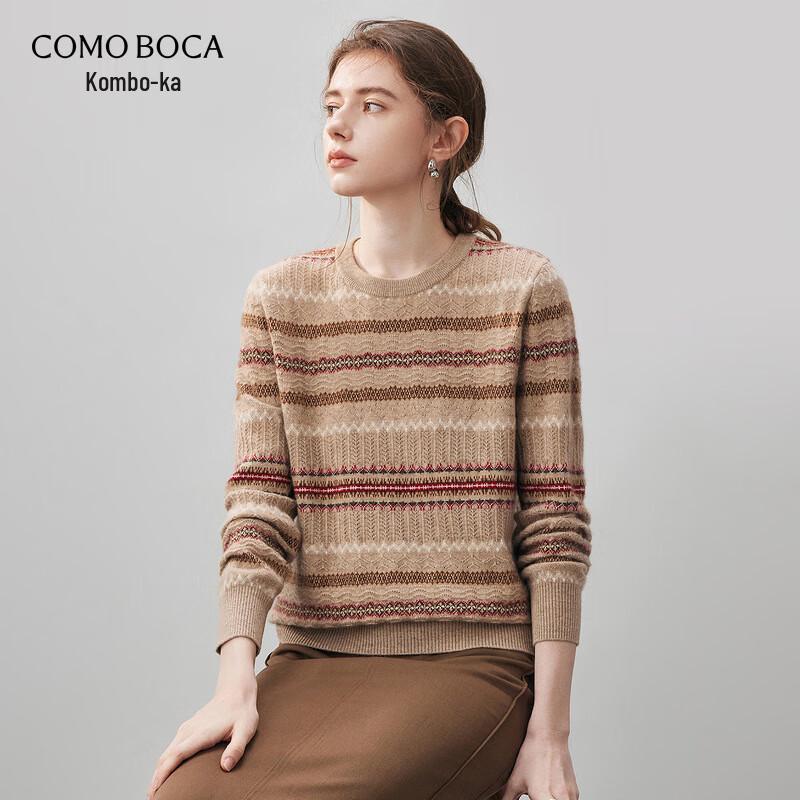

KEMEN BOKKA 2025 A/W Women s Fair Isle Jacquard Cashmere Sweater L