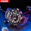 SMAEL Militäruhr Sport Wasserdicht 50M Stoppuhr Analog Digital Armbanduhren Wochenanzeige Wecker 8053 Digitaluhren Herren