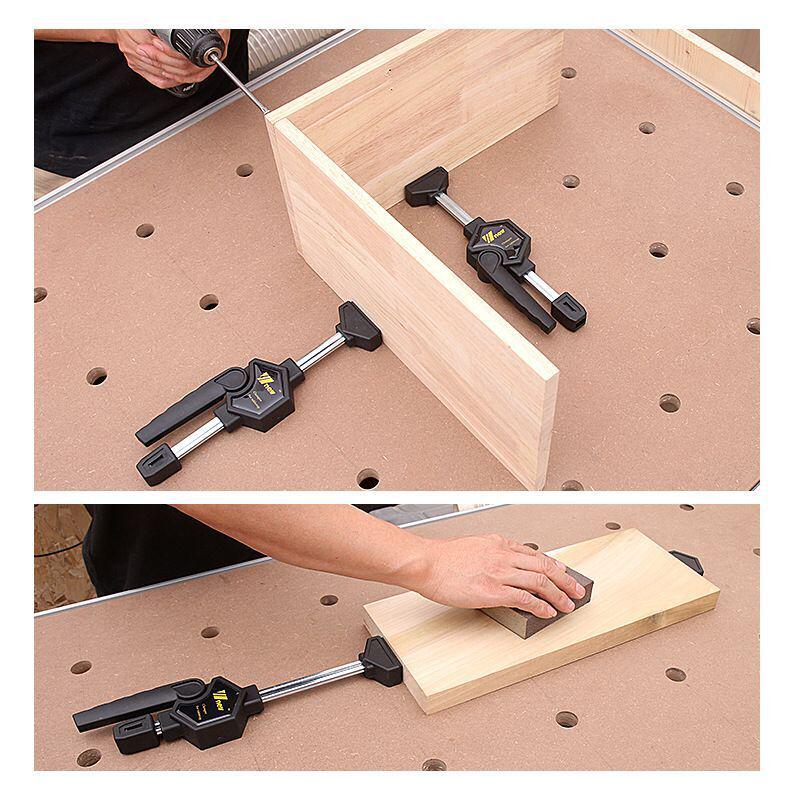 Adjustable Desktop Quick Clamp for Right Angle Woodworking