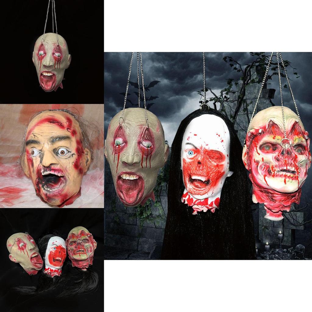 Halloweenové simulované hororové lebky zombií Halloweenské rekvizity Pro strašidelnou scénickou dekoraci