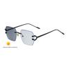 JYL TS Women's Rimless Photochromic - Unique Trendy Sun Shades DG-98368
