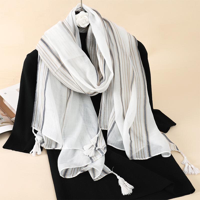 90*180CM New Fashion Printed Soft Linen Cotton Scarf Shawls Abstract Floral Tassel Viscose Scarves Lady High Quality Long Hijab