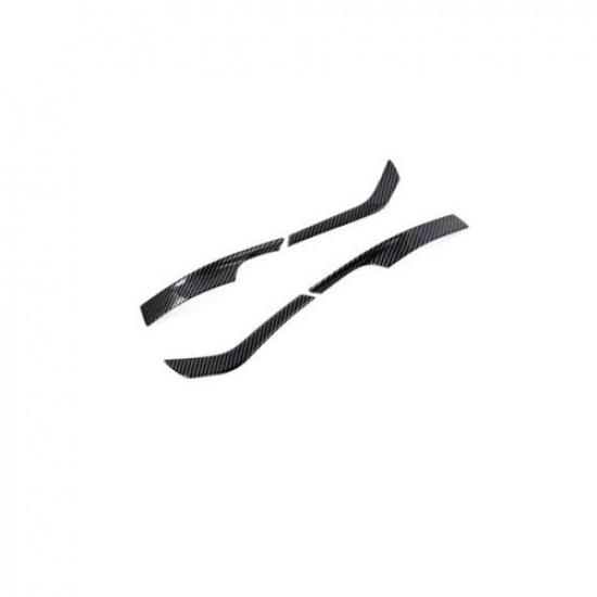 Carbon Fiber 4X Rearview Mirror Stripe Cover Trim For Volkswagen ID.4 2021 2022