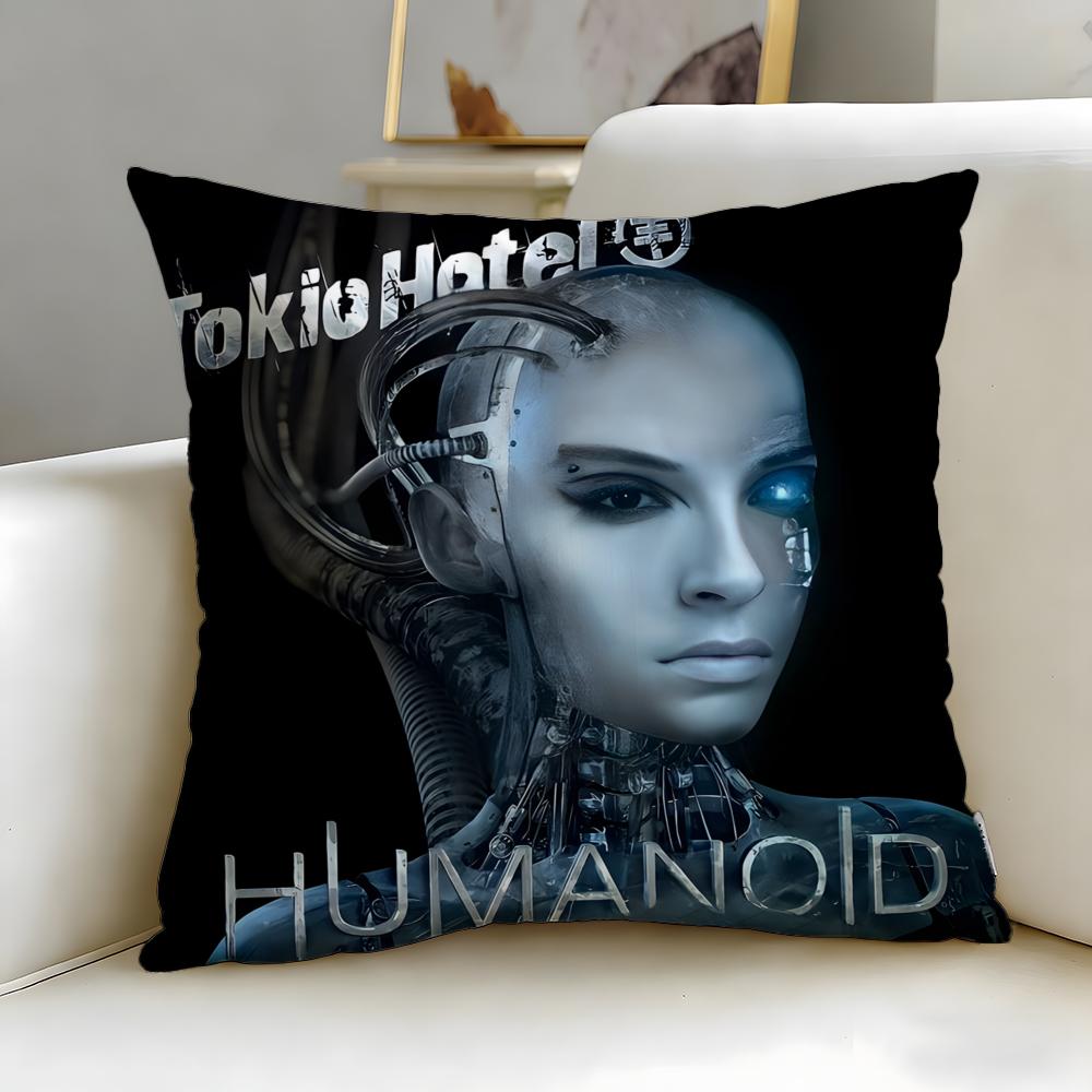 Classic Band Tokio Hotel Cushion Cover Soft EasyWash Pillow Case Versatile for Couch Bed Travel and Office