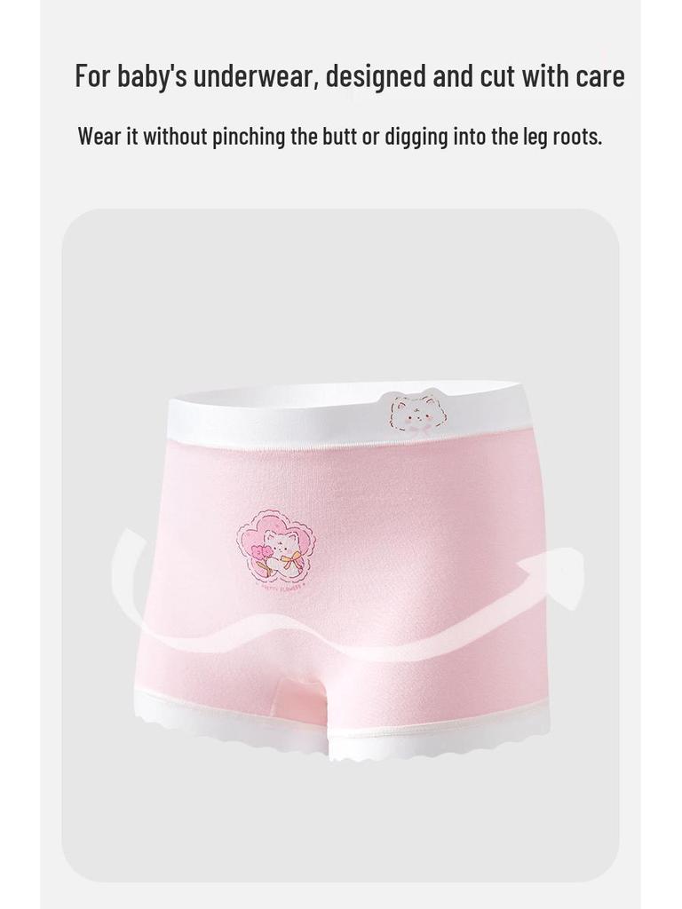 Girls' Pure Cotton Boxer Briefs - Soft, Comfy Fit for Infants, Toddlers & Kids
