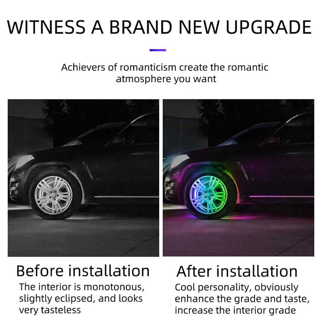 Symphony 15.5 inch Hub Lights rgb Atmosphere light External accessories ambient light Wheel Ring Neon Strip Light For ATV MTV