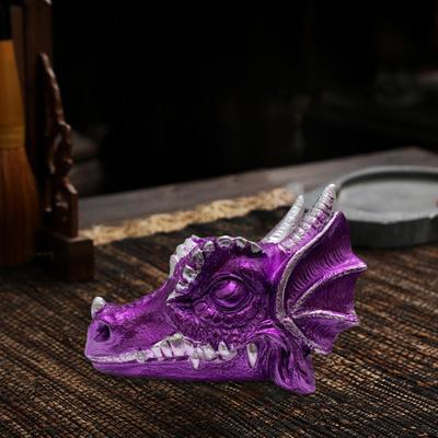 Figurka Dračí hlavy Stojan na vystavení koule Stolní sbírka Feng Shui Držák na kouli Ornament pro 3cm-6cm