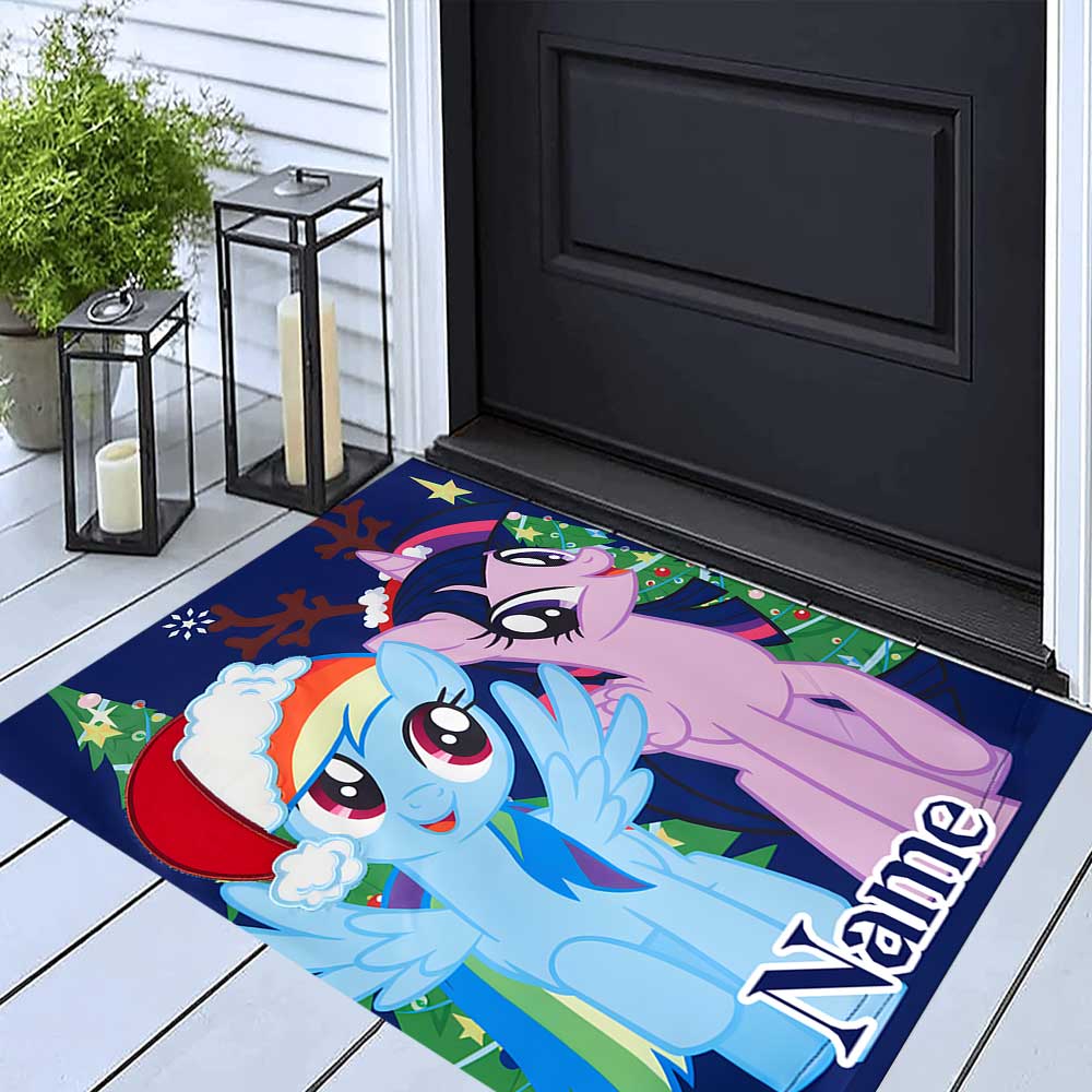 Little Pony (16) Customize your name rug, office chair cushion, home bedroom living room gift.