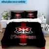 3pcs CR Flamengo Printed Bedding Set Duvet Cover Closure Includes 1 Duvet Cover & 2 Pillowcases Bedding Sets Home Decor Gifts