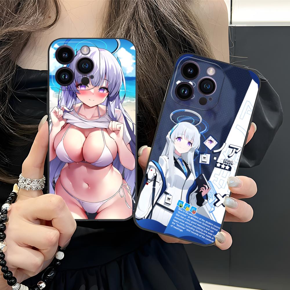Blue Archive Ushio Noa Phone Case for iPhone 17 16 15 14 13 12 11 X XR XS 8 7 Air Pro Max Plus Mini Colorful Cover Pretty Cover