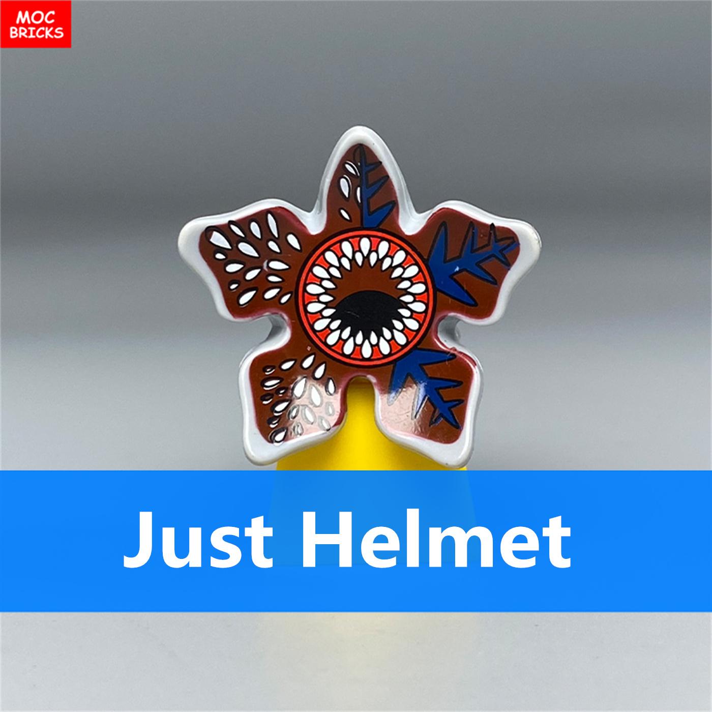 

Нетоксичные 10 шт. Moc Кирпичи Аниме Цветок 4 см Фигурка Действия Тело Шлем Головной Убор Серия Ужасов Образовательные Строительные Блоки Игрушки для Детей