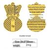 Pure Gold "Princess Luck" Phone Sticker – Wealth & Treasure Gold Leaf Design for Prosperity & Fortune