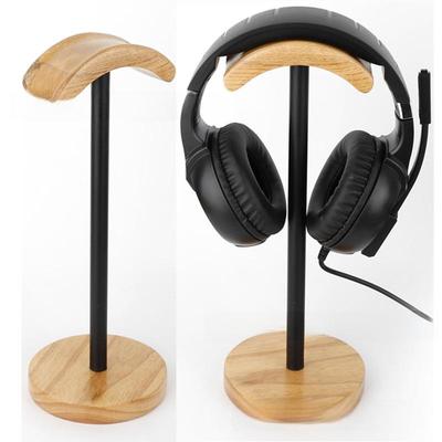 Cross-Border Metal & Wood Wireless Headset Stand