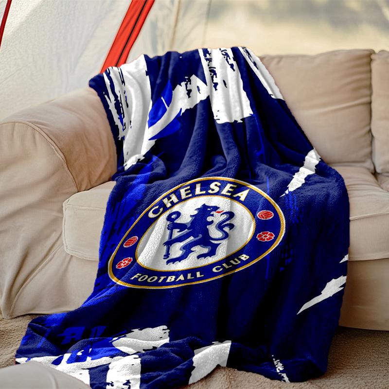 [Chelsea FC Decke] Kreative Decke für Frauen Männer Familie Freund zum Geburtstag Muttertag Vatertag Valentinstag