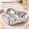 Ceramic Ceramic Jewelry Tray Light Luxury Jewelry Storage Tray Decorative Vanity Plate  Home