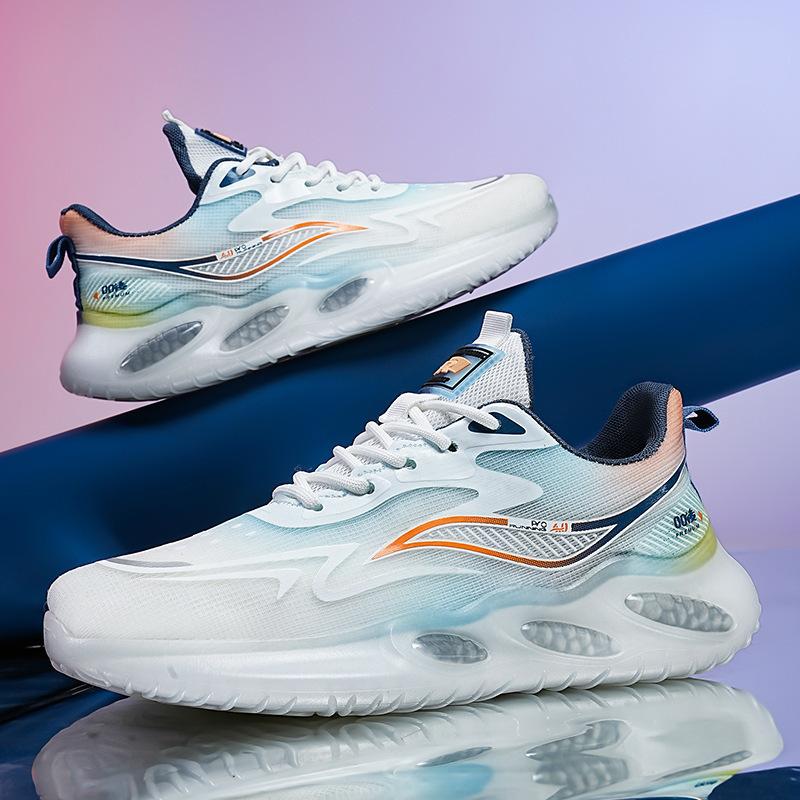 Patented new wear-resistant mesh casual basketball shoes breathable summer men's sports shoes light shock-absorbing running shoes