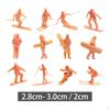 Mini Skiing Figures DIY Micro Landscapes Action Figure Resin Scenery Landscape Layout for Diorama
