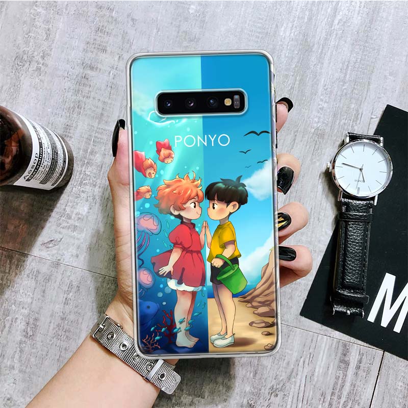 

Чехол для телефона Ponyo On The Cliff By The Sea для Samsung Galaxy S20 FE S10 Plus S21 S22 Ultra S10E S9 S8 S7 Edge J4 + чехол Fundas Samsung S22 Ultra