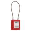 Lockout Tagout Cable Locks 85mm Shackle Steel   Padlock with 2 Key for Equipment Maintenance