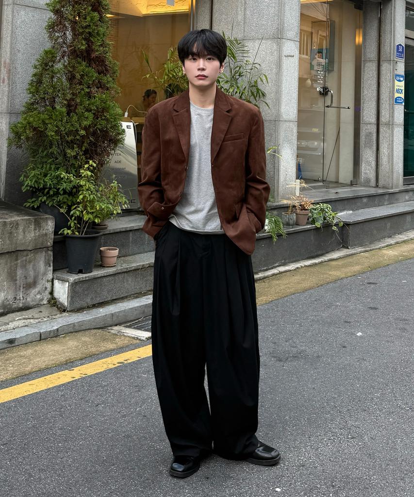 Mindbridge [Couture] Suede Oversized Jacket