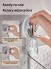 Capacity Pattern Suction Cup Shelf Multi-Capacity Sucker Rack Bathroom Suction Tray Shelf, No Punch Box Bathroom Hanging Basket