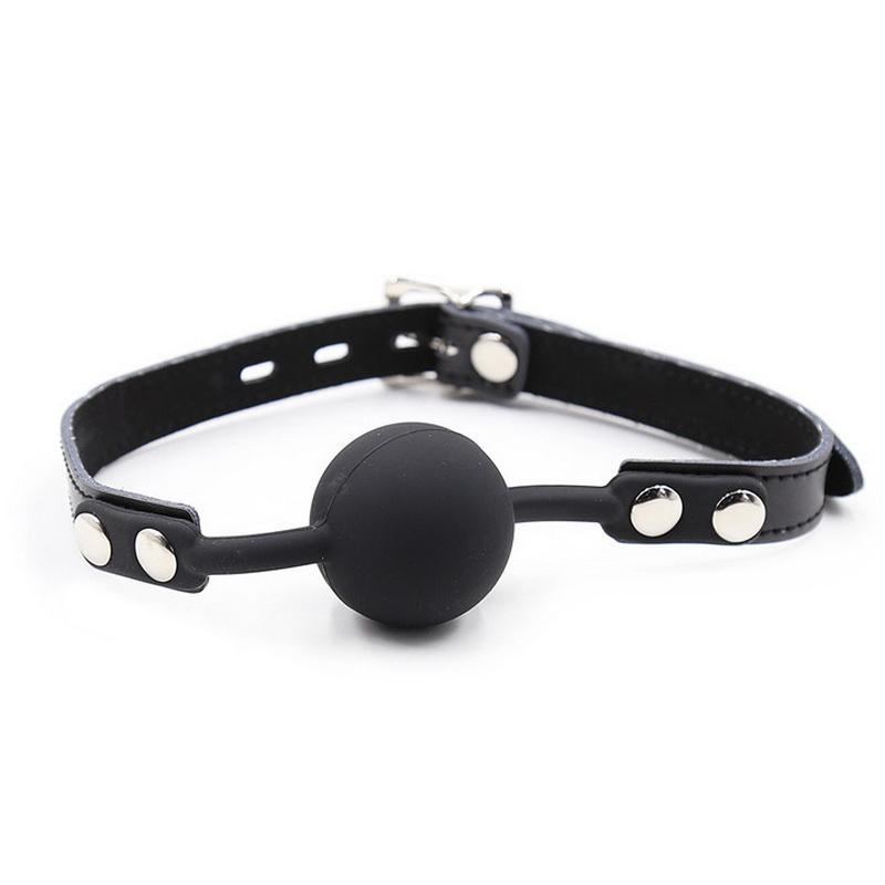 Mouth Plug Silicone Ball Oral Fixator PU Leather Belt Bondage    Bdsm Bondage Slave Ball Gag Erotic Sex