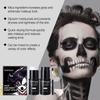 Halloween Black White Face Body Paint Kit Full Coverage Lighweight Foundation Clown Joker Makeup Festive Makeup Accessories Set