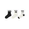 Mini Balabala Kids' 3-Pack Soft Mid-Tube Cotton Socks
