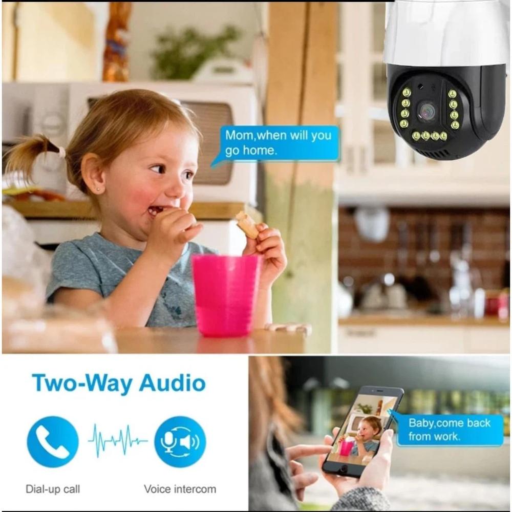 4G/WiFi Network Camera - 5MP HD Lens, Smart Night Vision, Waterproof & Alarm, Security Surveillance Cam