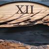 Sahaj Hast Olive Wood Wall Clock – Silent Movement, Live Edge Farmhouse Style | Handmade Wooden Wall Art