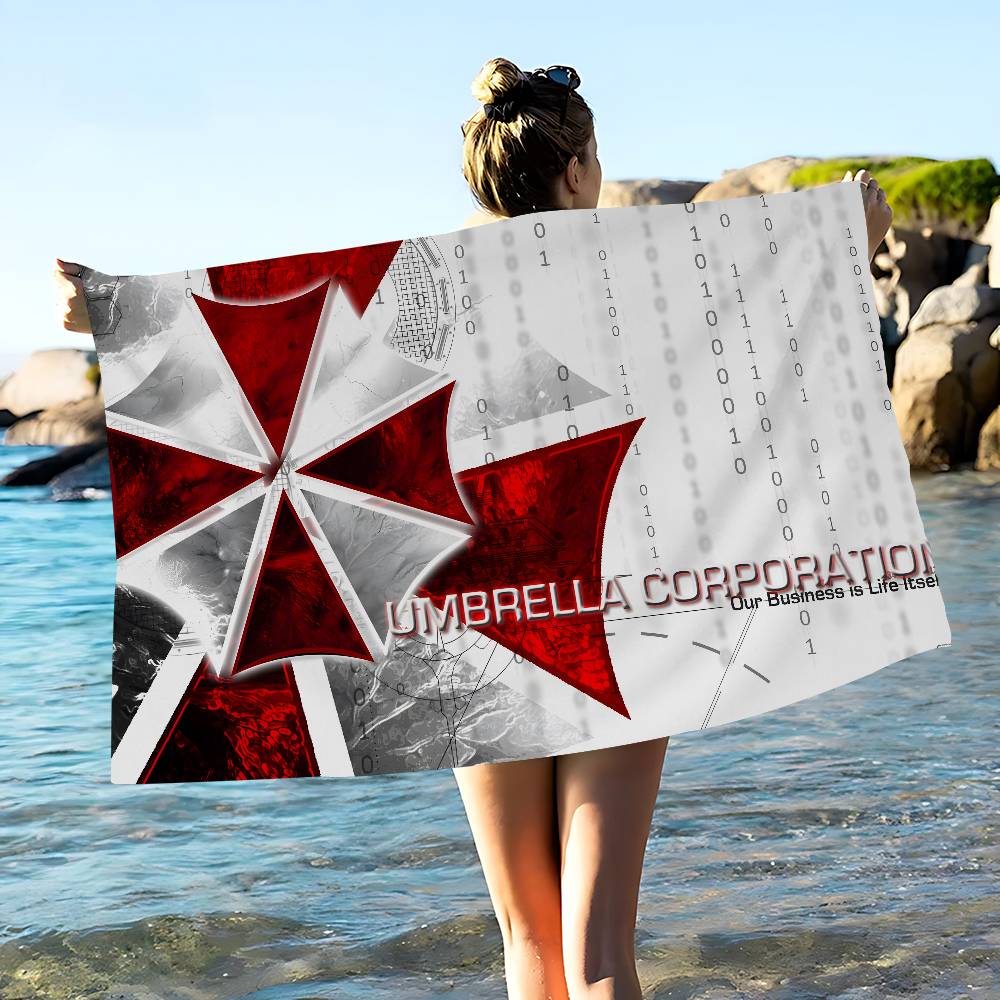 Horror Movie U-Umbrella C-Corporation Beach Swimming Towel Soft Absorbent Washcloth Children's Gifts for Kids Travel Camping