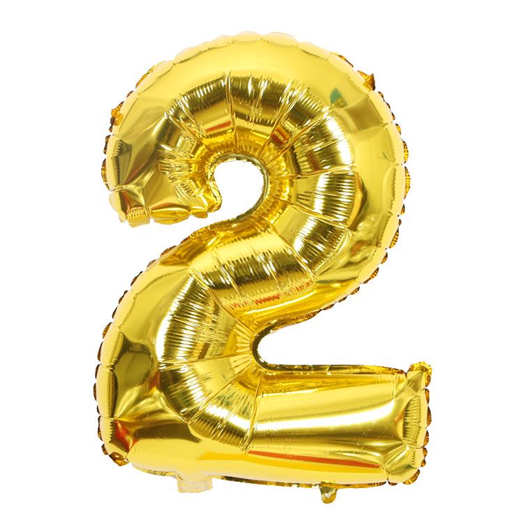 Gold Number Balloons 40 Inch Foil Balloon Adult Kids Birthday Anniversary Decoration Party Gold 0 1 2 3 4 5 6 7 8 9 Balloon