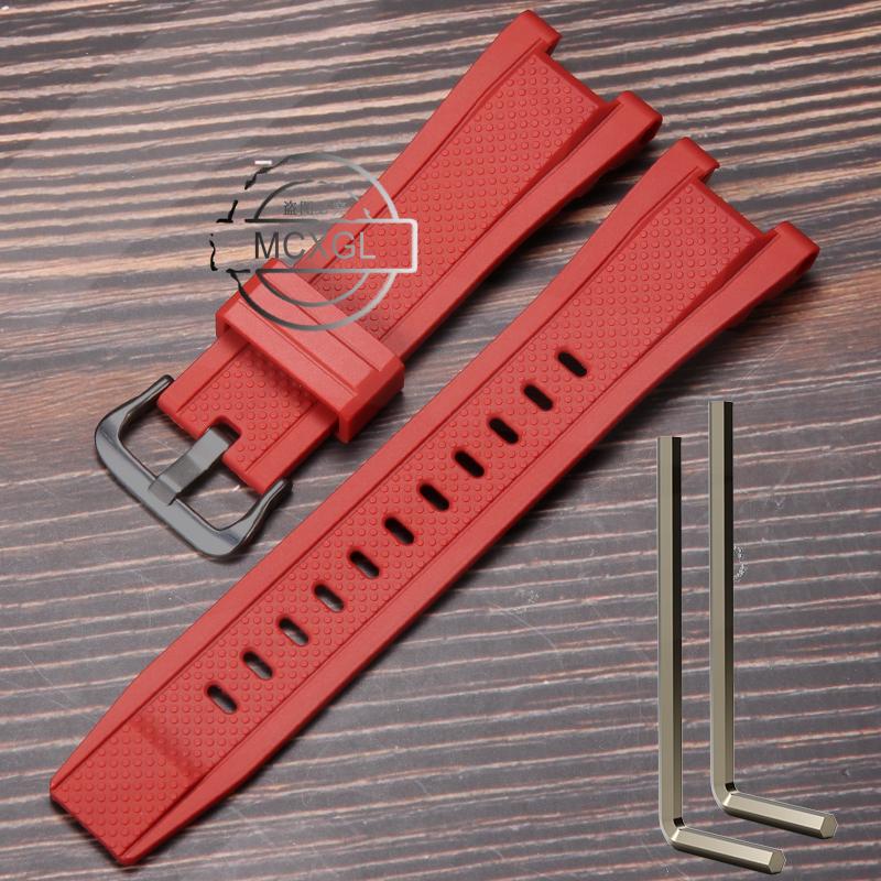 Pasek żywiczny Pasujący do Casio GST-B100 GST-210 GST-W300 Męski Sportowy Wodoodporny Silikonowy Pasek do Zegarka