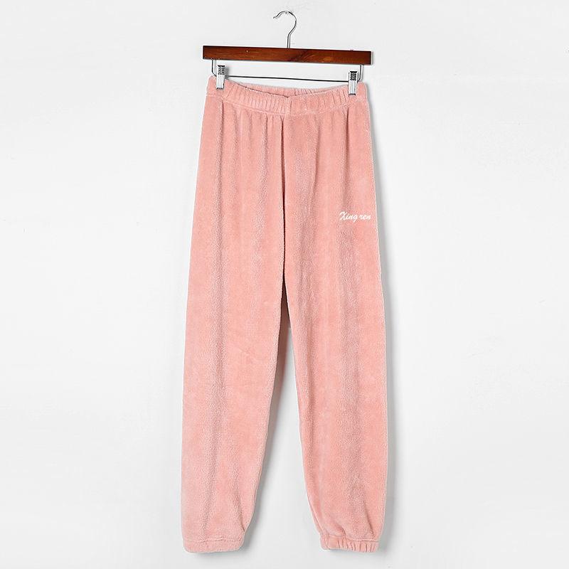 Pantaloni Invernali da Ragazza in Pile Corallo - Casual, Vestibilità Larga con Elastico in Vita