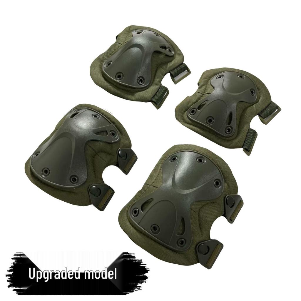 Camouflage Knie- und Ellbogenschoner-Set für taktisches Training, Radfahren und Bergsteigen