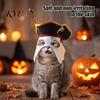 Costume for French Bulldogs Halloween Pet Pirate Hat, Black Hood with Feather, Funny Cat Cosplay Soft Breathable Headwear Hat Face Mask Dogs And Cats