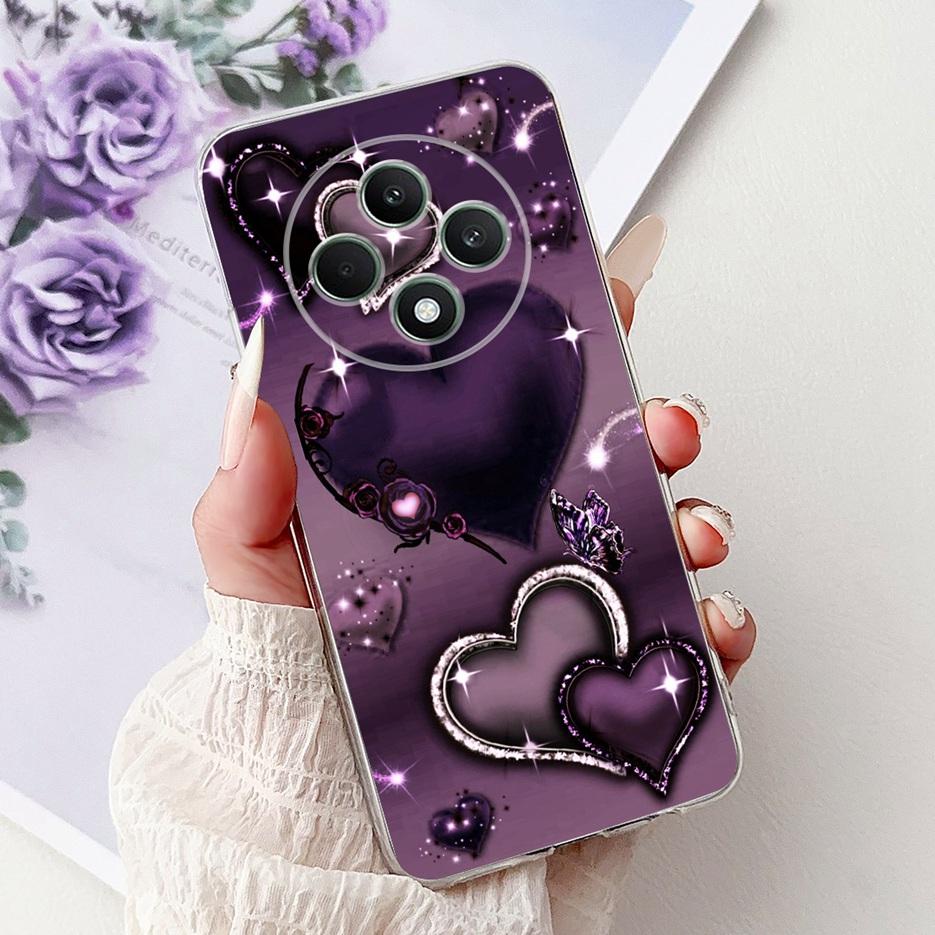 For Oppo Reno 12F 4G Case CPH2687 Stylish Butterfly Painted Cover Soft Silicone Case For Oppo Reno12 F Reno 12 FS Reno12F Bumper