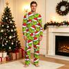 Family Matching Christmas Print Loungewear Set, Comfortable Long Sleeve Top and Pants