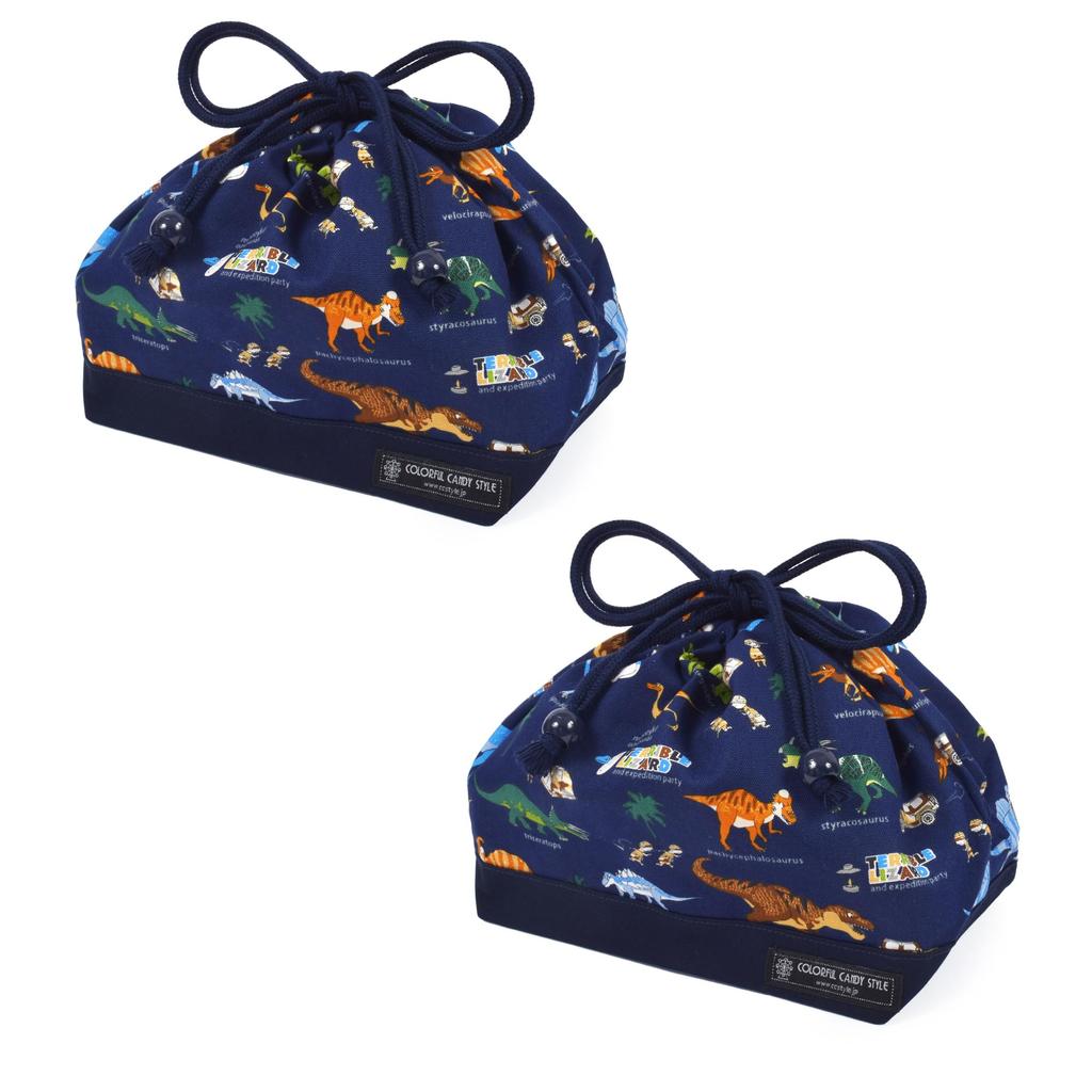 COLORFUL CANDY STYLE Drawstring Lunch Bags with Name Medium Dinosaur Set of Cool Lunch Drawstring Lunch Lunch Lunch Kindergarten Lunch Toddler Lunch