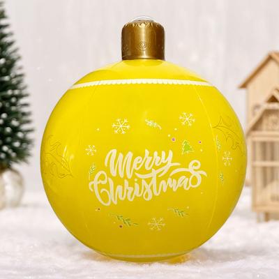 60CM PVC Christmas Inflatable Ball Xmas Tree Decorative Ball PVC Giant Big Large Balls Toy New Year Party Courtyard Ornaments