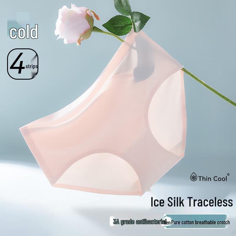 Nanjiren Women's Seamless Antibacterial Underwear 4-Pack