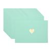 20Pcs/Set Mini Card Envelopes Pearlescent Paper Envelopes Business Greeting Cards Holder with Heart Pattern for Birthday Wedding