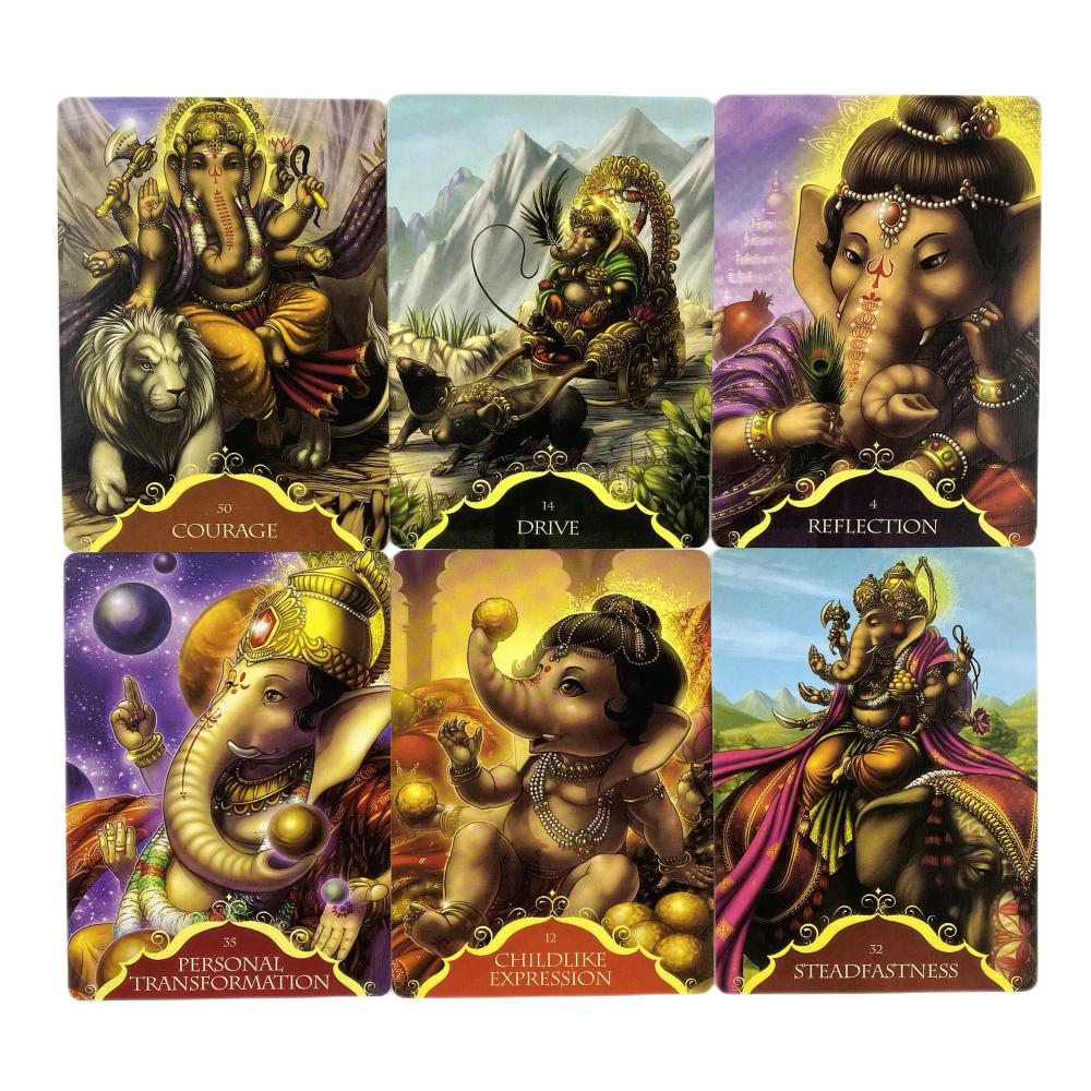 Flüstern von Lord Ganesha Tarotkarten Anleitung Divination Deck Partys Brettspiel Und Eine Vielzahl von Tarot-Optionen