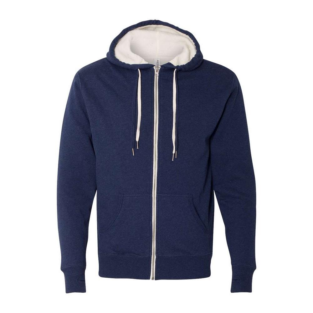 Independent Unisex Adult Sherpa Lined Zipped Hooded Jacket
