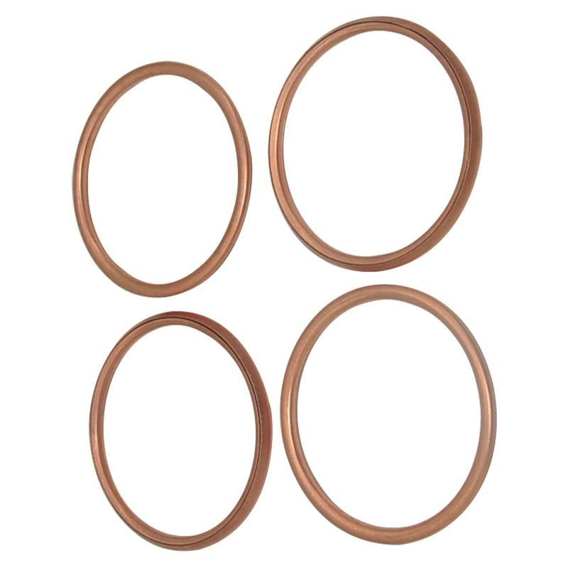 For Kawasaki ZX-10R ZX10R ZX1000 Ninja 11-18 ZX10RR 17-18 4PCS Motorcycle Exhaust Pipe Gasket