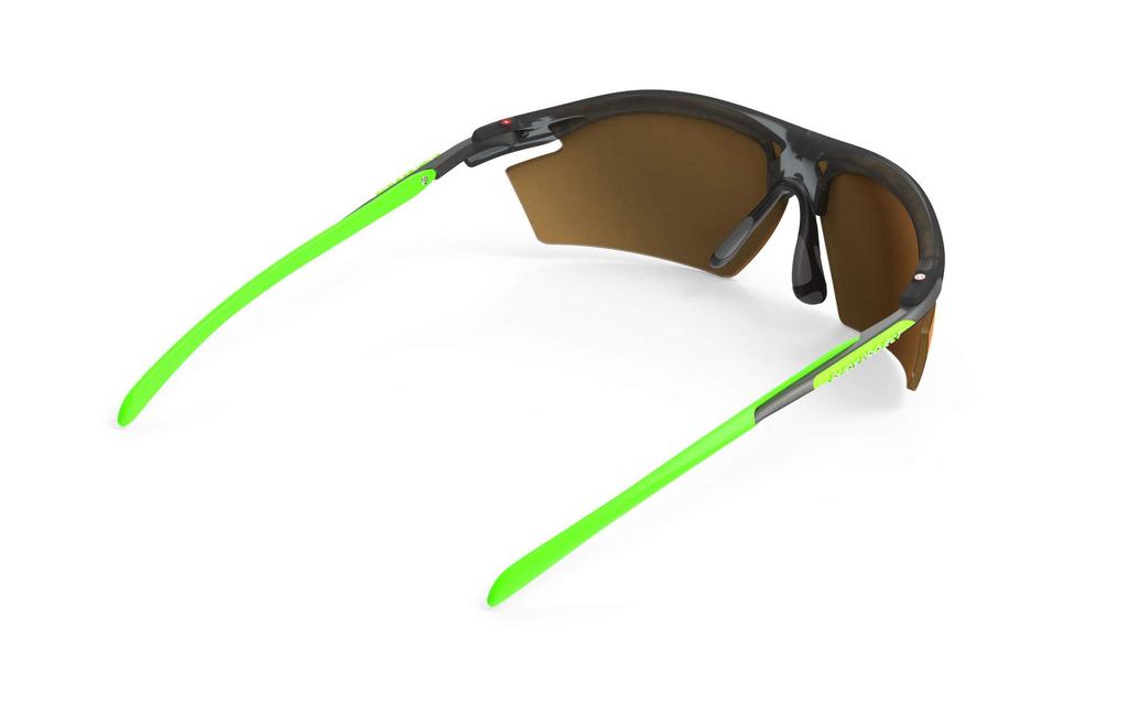 RUDYPROJECT Sports Sunglasses for Road Bike Bicycle Marathon Jogging Exercise Triathlon Tennis Baseball RYDON Frozen Ash Frame High Contrast Lens