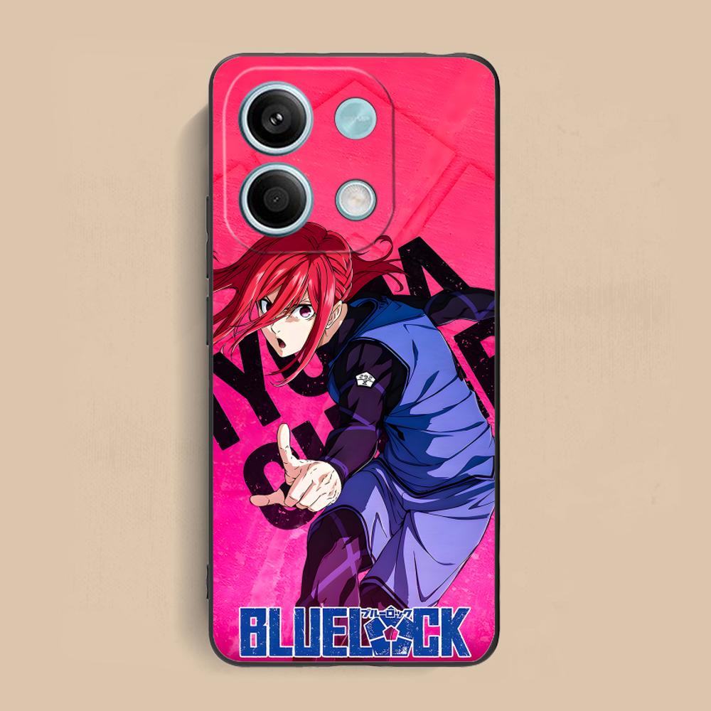 Blue Lock Chigiri Hyoma Phone Case for Xiaomi Redmi Note 14 13 12 11 S Pro Plus 4G 5G Colorful Printing Cover Cellphones Cover