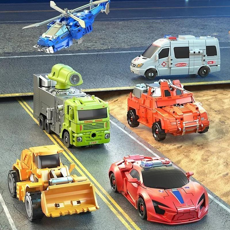 6 en 1 Transformateur Défenseur Defensor Bruticus Devastator Superion Figurine Jouets Modèle Boîte Couleur Figurines d'Action