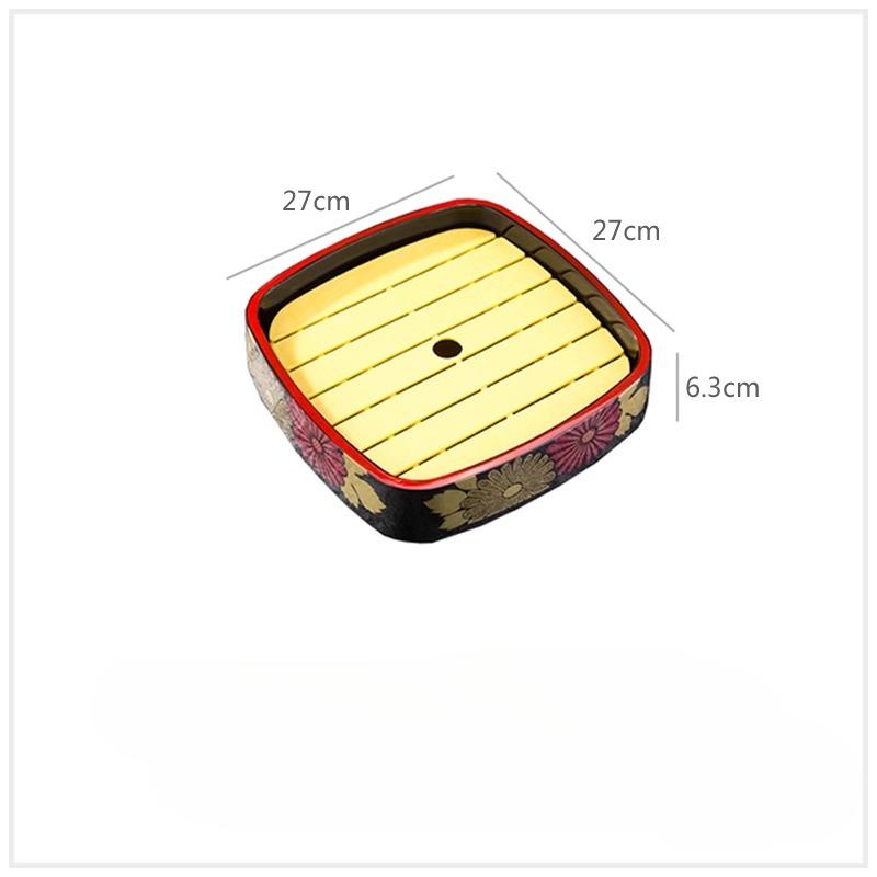 Japanese Sushi Bucket Sashimi Raw Fish Seafood Dish Sushi Cuisine Fruit Dish Food Chrysanthemum Round Tray Salmon Ice Plate