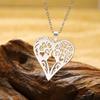 Love Heart Necklace Stainless Steel Jewelry for Men Women Head to Head Pendant Mom Choker Couple Valentine's Day Gifts 2026 New